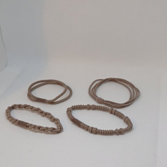 NWOT Set of 4 Brown Adjustable Braided String Bracelets Jewelry Accessories #13 - Picture 7 of 10